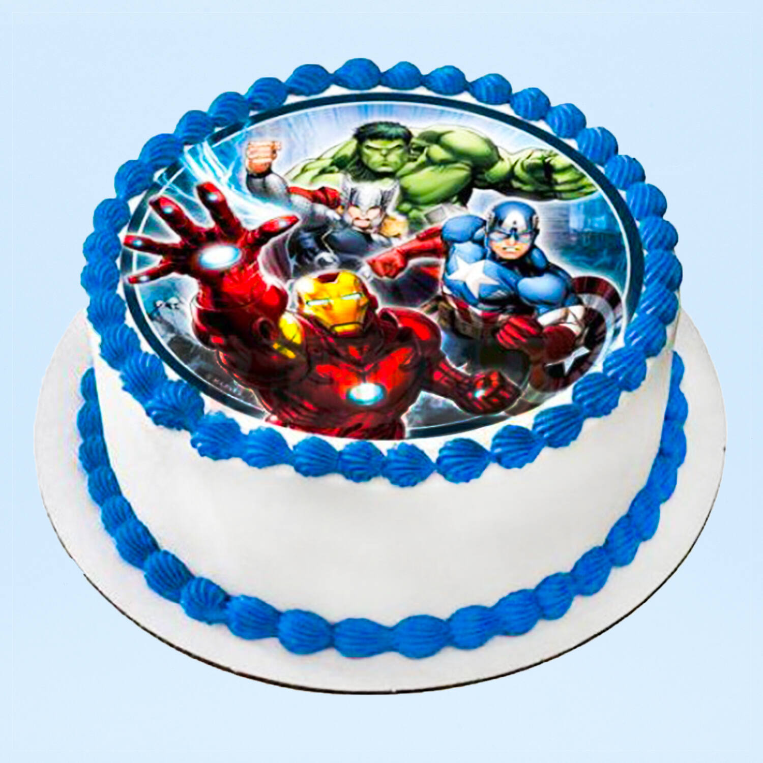 Awesome Avengers Photo Cake
